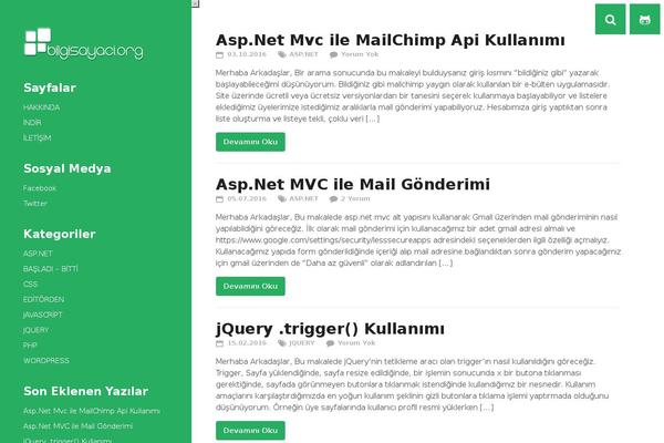 bilgisayaci.org site used Twocolumntheme