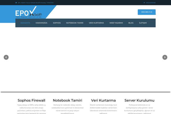Industrial theme site design template sample