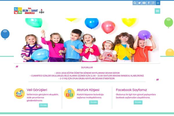 Happy Kids theme site design template sample