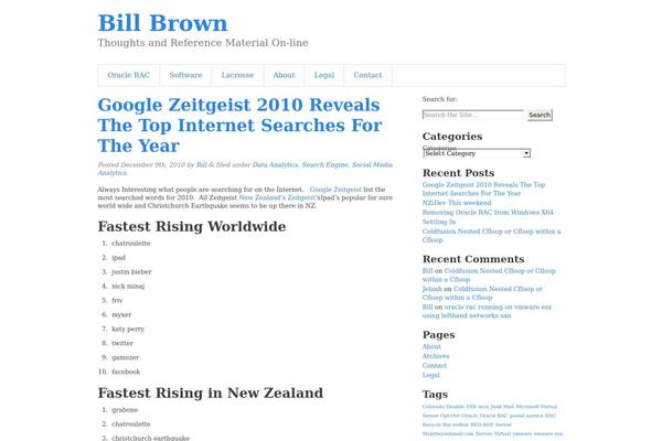 billbrown.info site used Wordpress-foundation