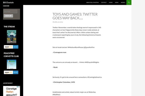 Twenty Fourteen theme site design template sample