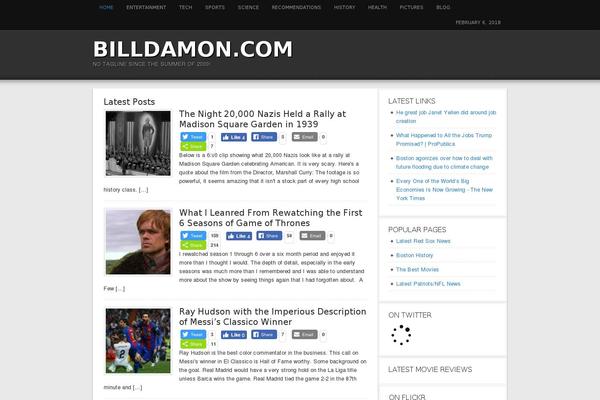 Site using Popular Widget plugin