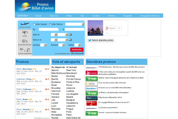billet-2-avion.com site used Pba