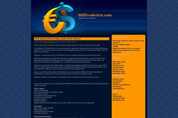 billfrederick.com site used Cashflow101