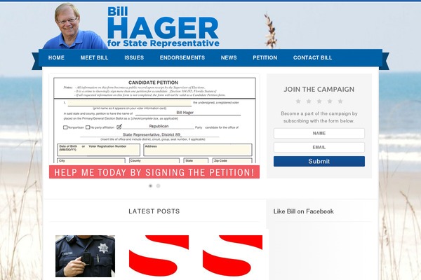 Campaign theme site design template sample