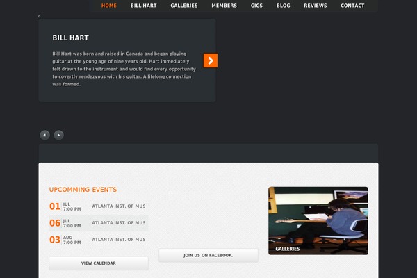Music theme site design template sample