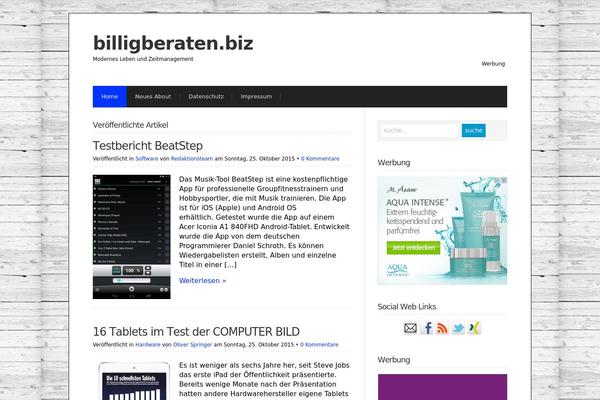 Wp Radiance 1.0.3 theme site design template sample