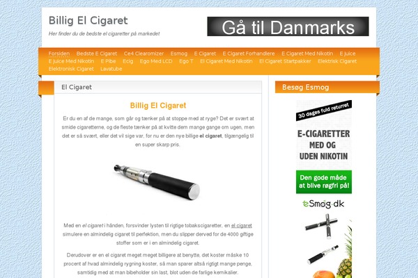billigelcigaret.org site used Blogolife-pro1.1.3