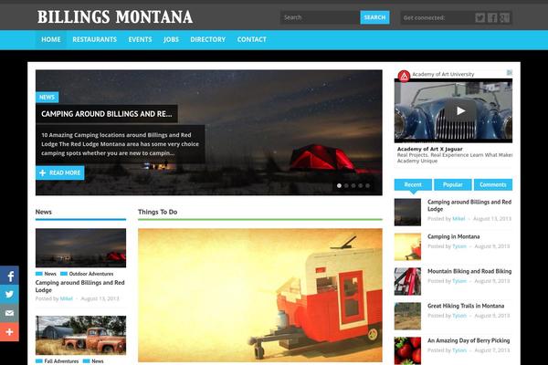 Jono theme site design template sample