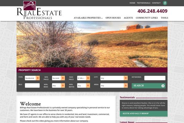 Roots theme site design template sample