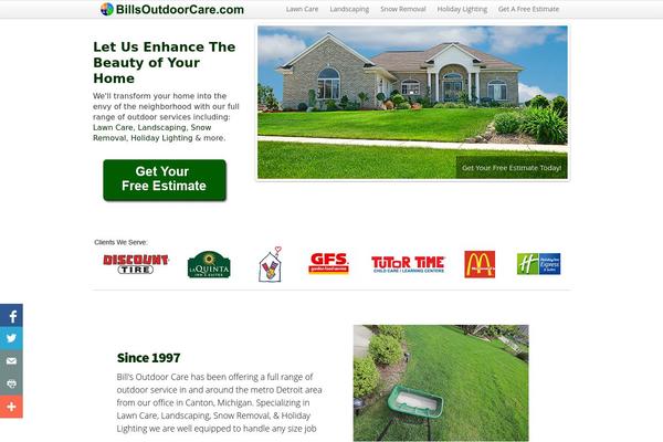 DMS theme site design template sample