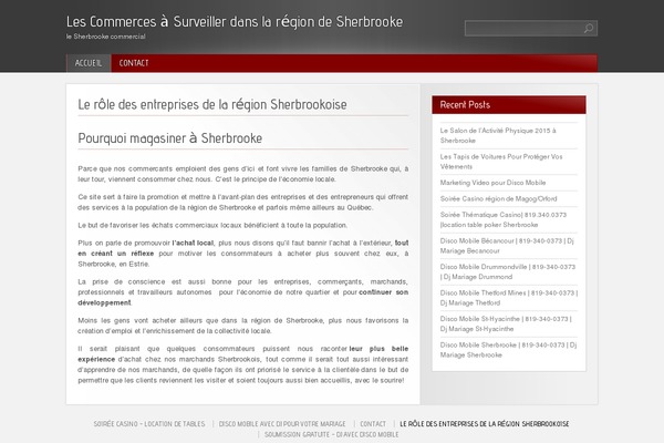 Red Modern theme site design template sample
