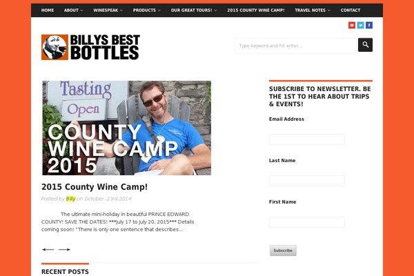 Site using AnyWP MailChimp plugin