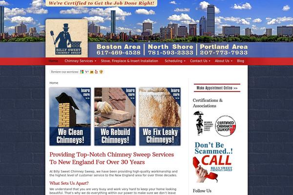 billysweetchimneysweep.com site used Sparkyboy