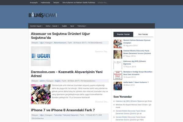 JustBlue theme site design template sample