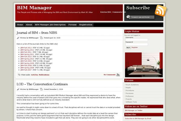 ModXBlog theme site design template sample