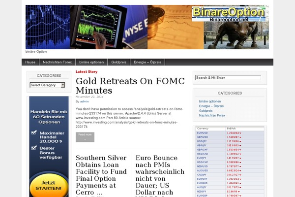 binareoption.net site used Magazine Basic