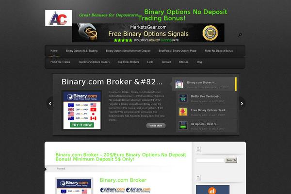 binaryoptionsnodeposit.com site used Forex2theme