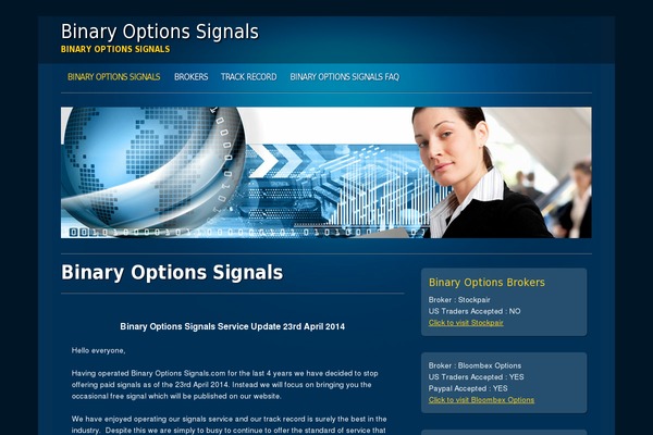 binaryoptionssignals.com site used Level