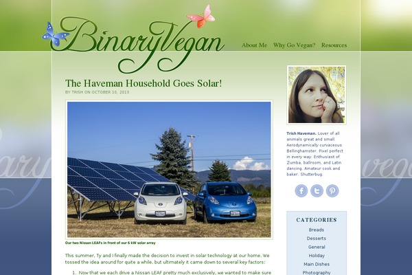 Green theme site design template sample