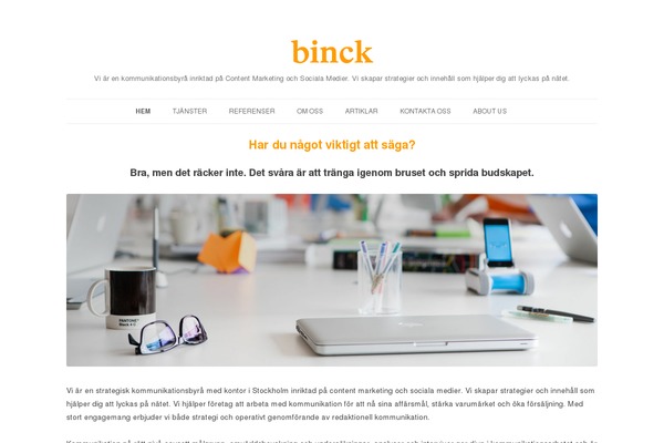 binck.se site used Genesis