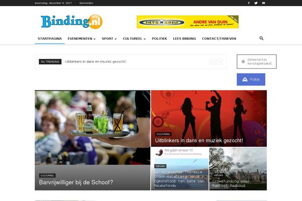 Newspaper theme site design template sample