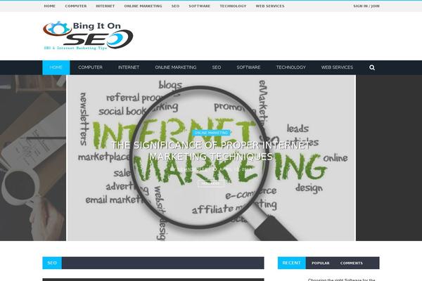 Gloria theme site design template sample