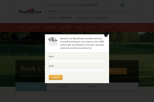 bingmaloney.com site used Mortongolf