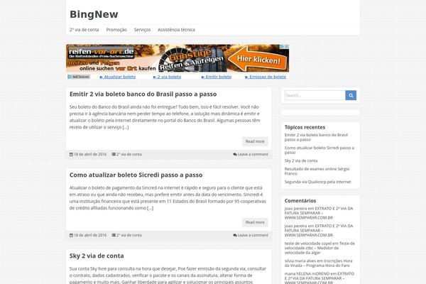 NEBlue theme site design template sample
