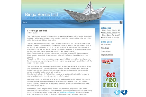 bingobonuslist.co.uk site used 9ths-current