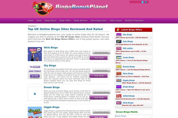 bingobonusplanet.com site used Cico