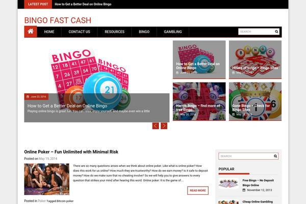 ProfitMag theme site design template sample