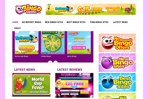 bingotastic.com site used REHub