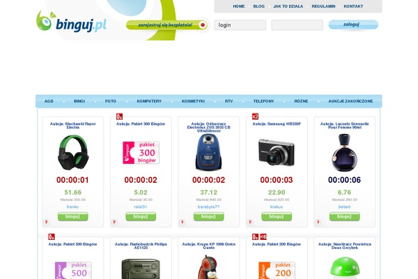 Minimal Grid theme site design template sample