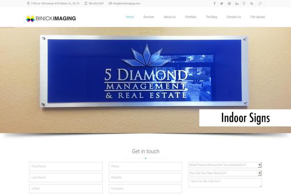 Xenia theme site design template sample