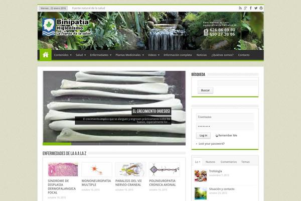 Site using Sharebar plugin