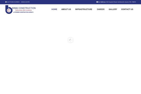 binniconstruction.com site used Indiawebdesigns