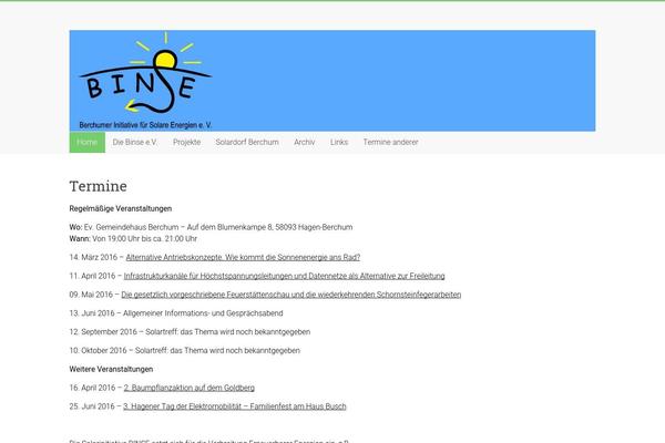 binse.org site used Accelerate Pro