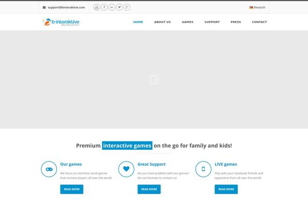 Trinity theme site design template sample