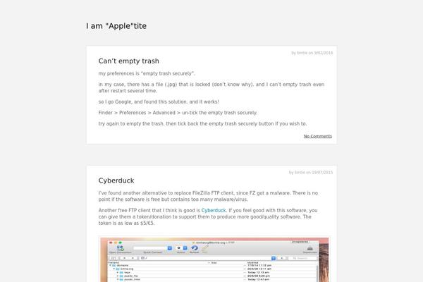 bintie.org site used Vostok-theme