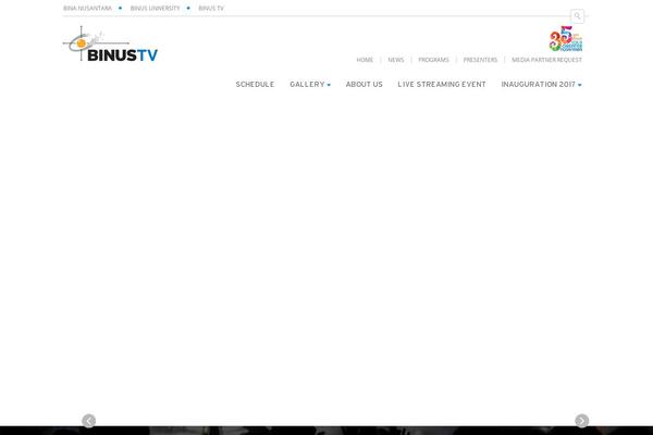 binus.tv site used Binus-2017-core
