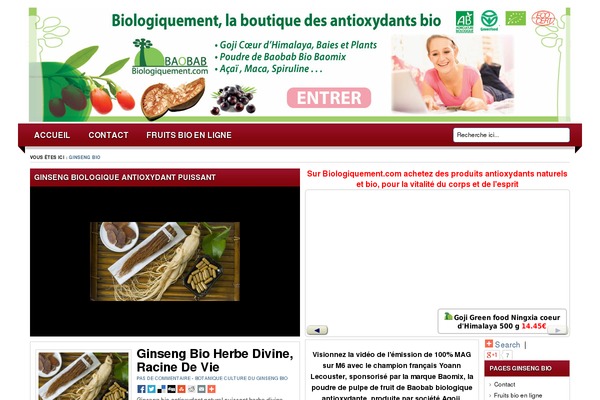 bio-ginseng.com site used Venetia