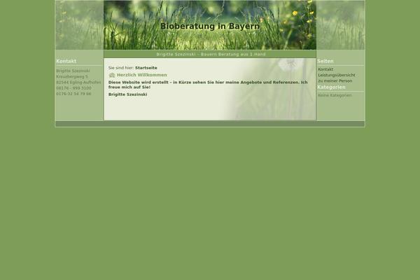 Nature theme site design template sample