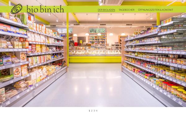 Bio theme site design template sample