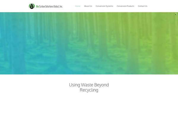 Eco Nature theme site design template sample