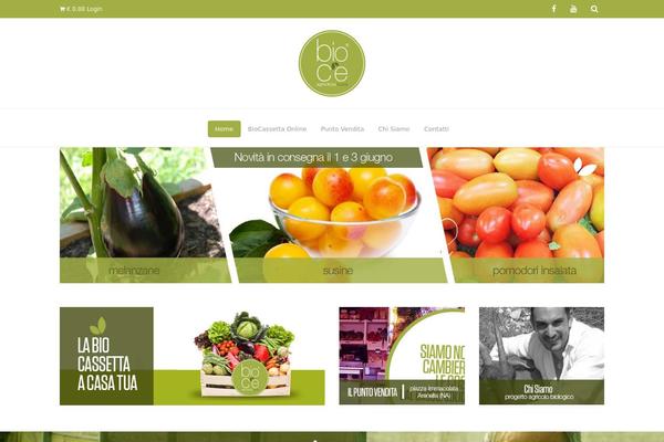 OrganicFood theme site design template sample