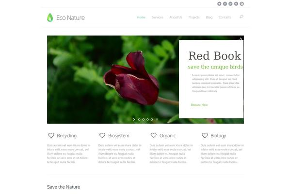 Eco Nature theme site design template sample