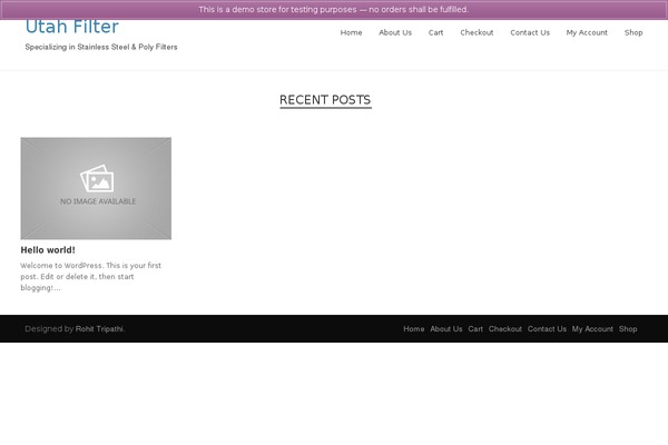 Bimber theme site design template sample