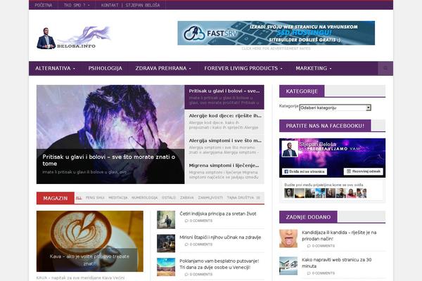NovoMag theme site design template sample