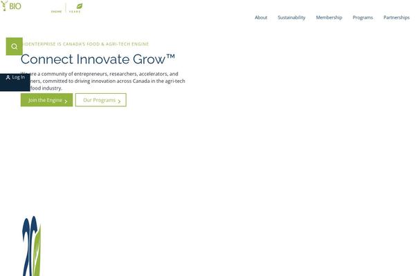 bioenterprise.ca site used Sonder-client